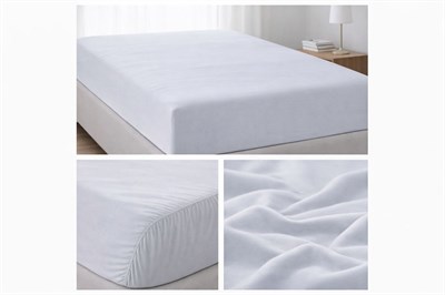 İpekçe Belda Penye Lastikli Çarşaf - 200x200 Süper Battal Boy - Gri 120 Gr.