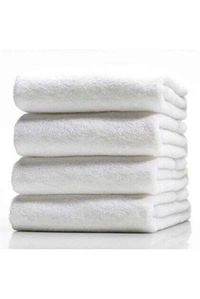 İpekçe Digor Serisi 70x140 cm Banyo Havlusu - Profesyonel Otel Kalitesi Beyaz Pamuklu Havlu