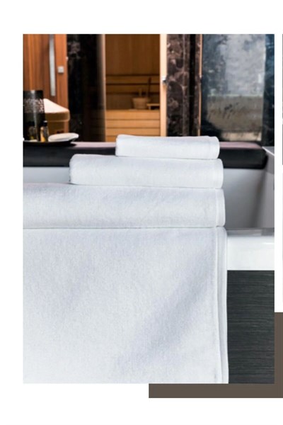İpekçe Digor Serisi 70x140 cm Banyo Havlusu - Profesyonel Otel Kalitesi Beyaz Pamuklu Havlu