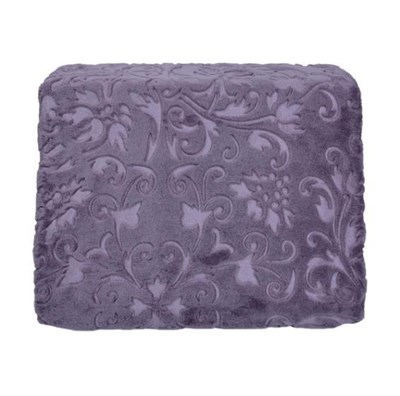 İpekçe Emboss Deluxe Çift Kişilik Battaniye 220x240 Kül Moru