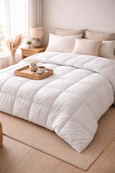 İpekçe Micro Four Seasons Çift Kişilik Yorgan 195x215 cm - Dört Mevsimlik Nefes Alan Microfiber Yorgan