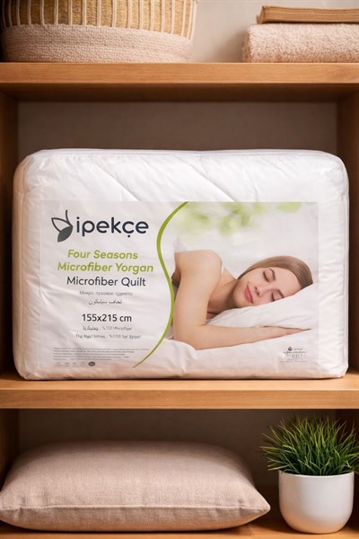İpekçe Micro Four Seasons Tek Kişilik Yorgan 155x215 cm - Dört Mevsimlik Nefes Alan Microfiber Yorgan