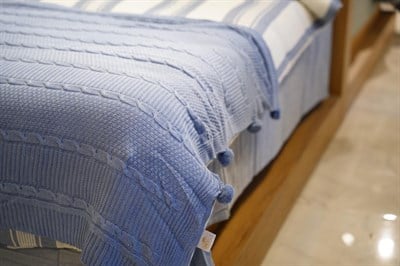 İpekçe Naturel Attuda Lacivert Çift Kişilik Nevresim Takımı - 4 Parça