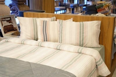 İpekçe Naturel Attuda Yeşil Çift Kişilik Nevresim Takımı - 4 Parça