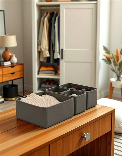 İpekçe November Serisi Pamuklu 4lü Organizer Paketi (5 Renk Seçeneği)