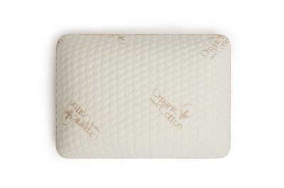 İpekçe Visco Organic Cotton Yastık 40x60+15 cm - %100 Organik Pamuk Kılıflı Boyun Destekli Visco Yastık