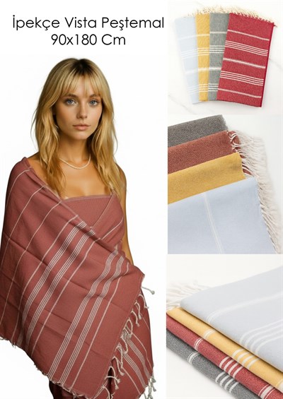 İpekçe Vista Peştamal - 90x180 cm