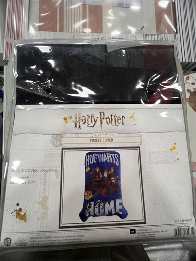 Warner Bros Lisanslı Harry Potter Tek Kişilik Pamuklu Pike - 160x220 cm HP-00719 Genç Odası Örtüsü