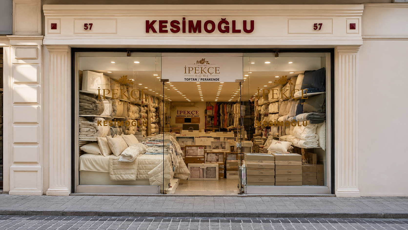 İpekçe Kesimoğlu Tekstil Vasıfçınar perakende mağazası