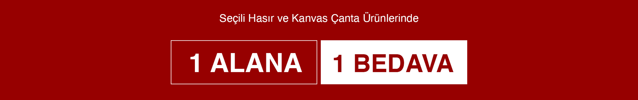 1 Alana 1 Bedava