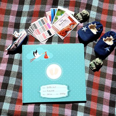 Kişiye Özel Bebek Anı Defteri 30 adet Fotoğraf Baskılı