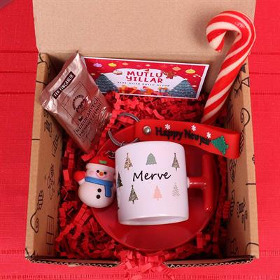 Yılbaşı Temalı Mini Premium Yeni Yıl Hediye Kutusu