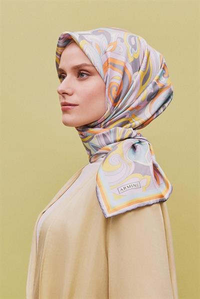 Armine - 2025 İlkbahar Yaz Sura İpek Eşarp 9323D