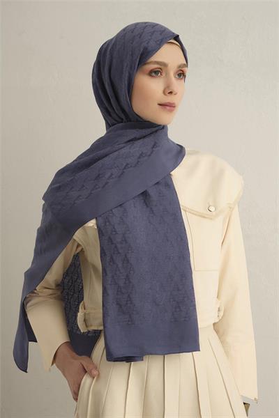 Armine - Pamora AA Monogram Şal 3 (%61 Floş %39 Pamuk) S00OA0444435