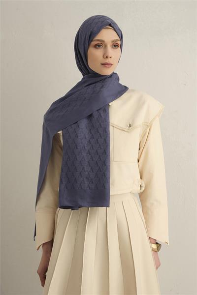 Armine - Pamora AA Monogram Şal 3 (%61 Floş %39 Pamuk) S00OA0444435