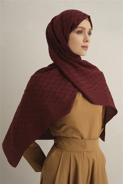 Armine - Pamora AA Monogram Şal 3 (%61 Floş %39 Pamuk) S00OA0444435