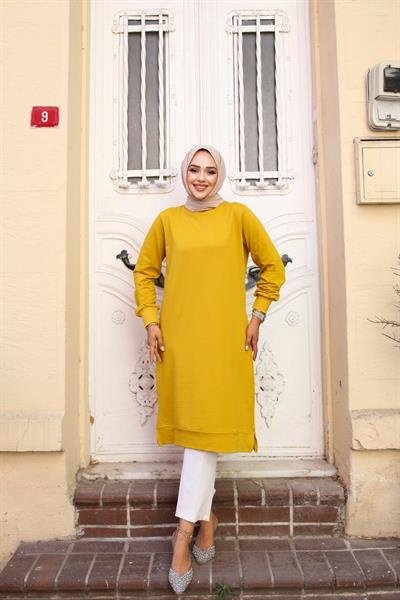 Basic İki İplik Kompakt  Sweat Tunik 00400