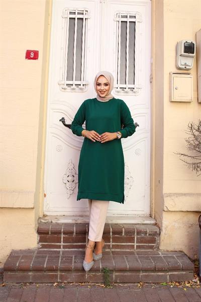 Basic İki İplik Kompakt  Sweat Tunik 00400