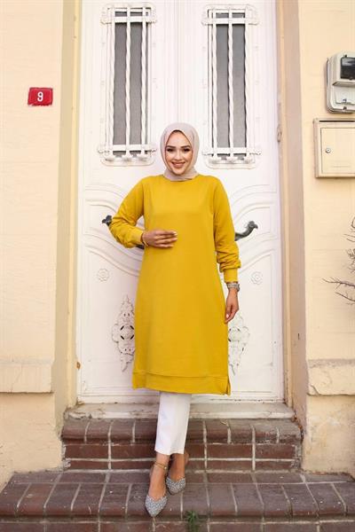 Basic İki İplik Kompakt  Sweat Tunik 00400