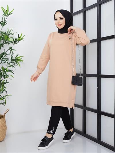 Basic İki İplik Kompakt  Sweat Tunik 00400