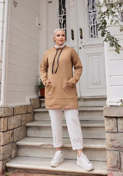 Çıtçıtlı Kanguru Sweat 3010