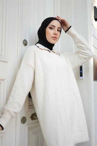Çizgili Gömlek Yaka Tunik 140119