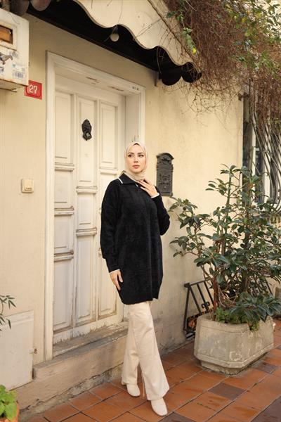 Çizgili Gömlek Yaka Tunik 140119
