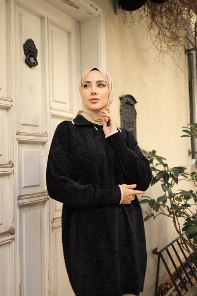 Çizgili Gömlek Yaka Tunik 140119