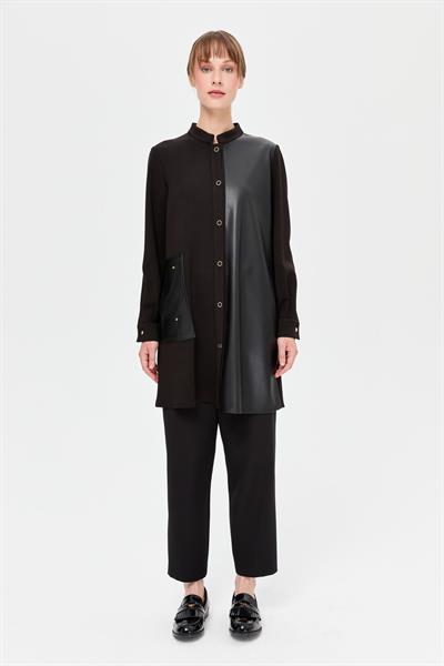 Esswaap - Deri Detaylı Tunik 2524351