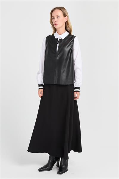 Esswaap - Deri Süeterli Gömlekli Etekli Takım 2527832.200