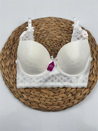 F.K. - Dantelli Desteksiz Balenli B Cup Bralet Sütyen 764