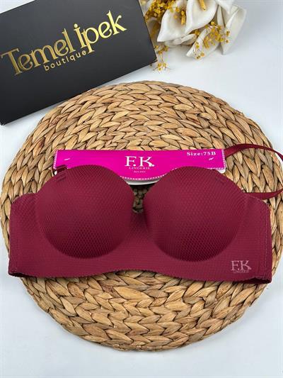 F.K. - Lazer Kesim El Dolgulu Balensiz B Cup Sütyen 641