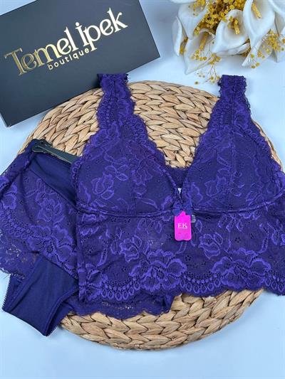 F.K. - Dantelli Desteksiz Balensiz Bralet Takım 410