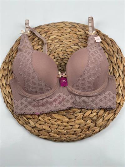F.K. - Dantelli Desteksiz Balenli B Cup Bralet Sütyen 764