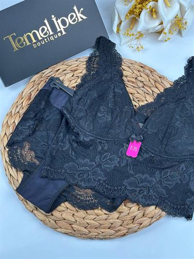 F.K. - Dantelli Desteksiz Balensiz Bralet Takım 410