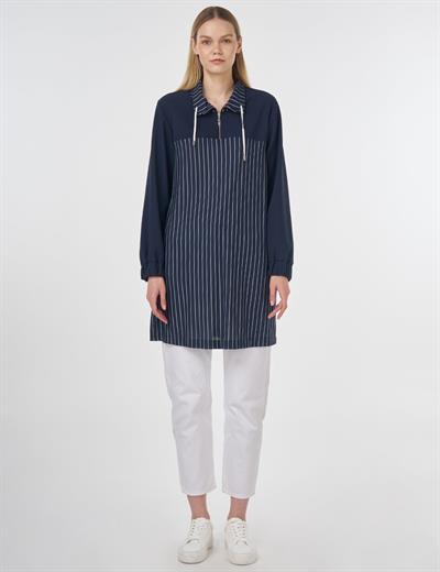 Kayra - Çizgi Desen Rayon Sweatshirt KA-B25-31015