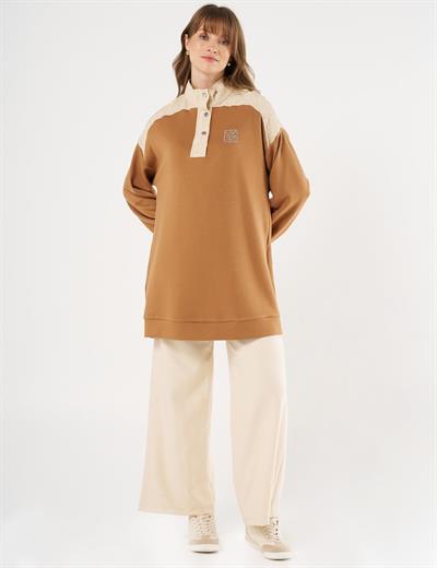 Kayra - Gofre Garnili Scuba Sweatshirt KA-B25-31014
