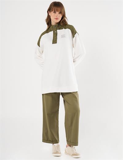 Kayra - Gofre Garnili Scuba Sweatshirt KA-B25-31014