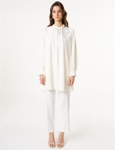 Kayra - İşleme Detaylı Jakarlı Tunik KA-B25-10018