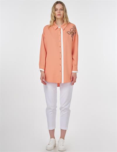 Kayra - İşleme Detaylı Tunik KA-B25-21082