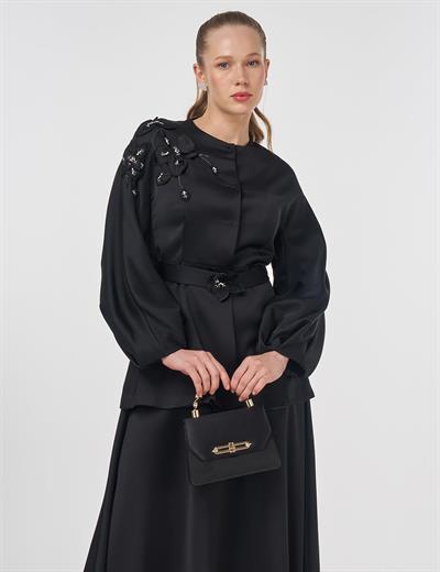 Kayra - İşlemeli Etek Ceket Takım KA-B25-16007