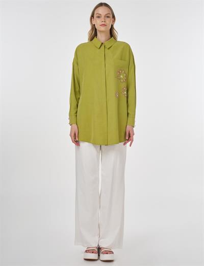 Kayra - İşlemeli Modal Tunik KA-B25-21105