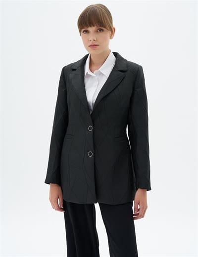 Kayra - Kapak Cepli Blazer Ceket KA-A24-13068