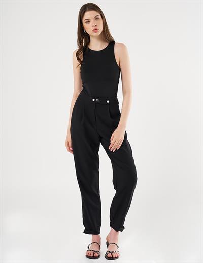 Kayra - Paçası Lastikli Havuç Kesim Pantolon KY-B25-79002