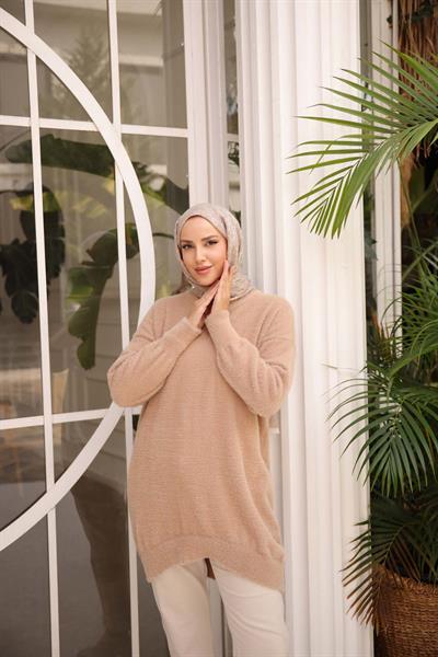 Kedi Sakal Bisiklet Yaka Tunik 14981