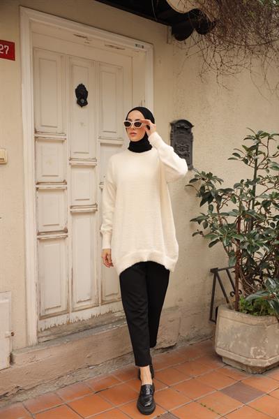 Kedi Sakal Bisiklet Yaka Tunik 14981