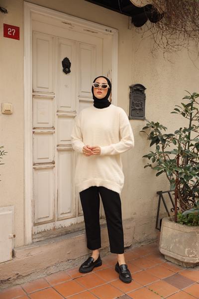 Kedi Sakal Bisiklet Yaka Tunik 14981