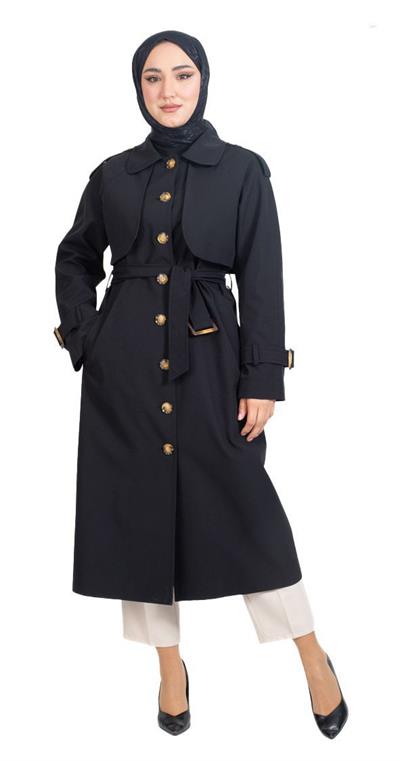 Kuşak Detaylı Trenç 3052