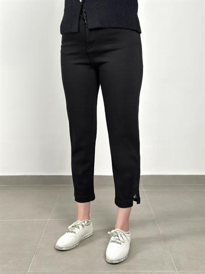 La Carte Jeans - Taşlı Beli Lastikli Mom Jean 6026