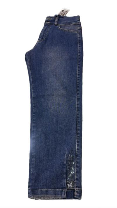 La Carte Jeans - Taşlı Beli Lastikli Mom Jean 6001